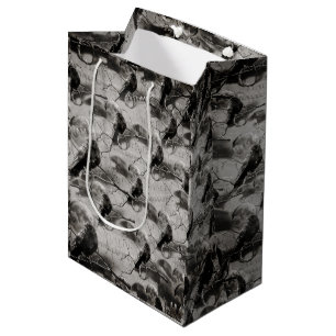 Sacola Para Presentes Média Gótico Spooky Raven No Dia das Bruxas Adultas Da L