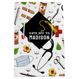 Sacola Para Presentes Média Graduação De Enfermeiros Saco Médio De Presente