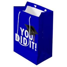 Sacola Para Presentes Média Graduação Você Fez Um Sinal Azul