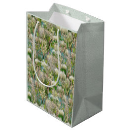 Sacola Para Presentes Média Gramíneas Nativas Eco-friendly Selvagens na Primav