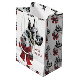 Sacola Para Presentes Média Grande Dane (Harlequin) Natal