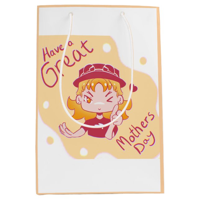 Sacola Para Presentes Média Great Mothers Day (Frente)
