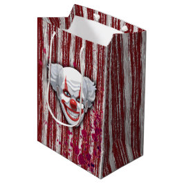 Sacola Para Presentes Média Halloween do Carnaval de Palhaço Assustador