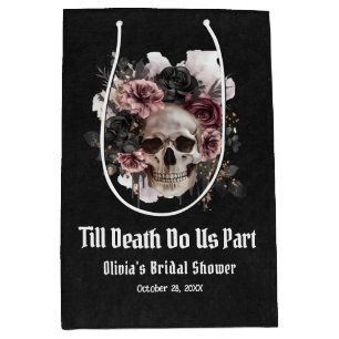 Sacola Para Presentes Média Halloween Till Morte Nos Faz Parte Do Chá de panel