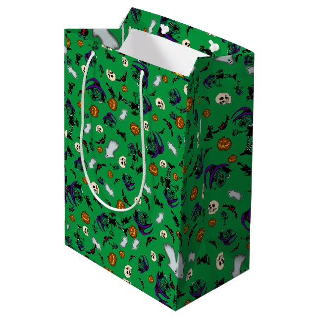 Sacola Para Presentes Média Halloween Witt Gift Bag (Verso inclinado)