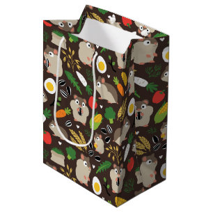 Sacola Para Presentes Média Hamsters E Seus Tratamentos