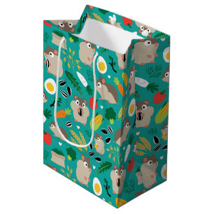 Sacola Para Presentes Média Hamsters E Seus Tratamentos
