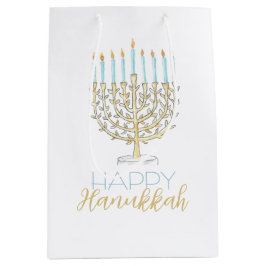 Sacola Para Presentes Média Hanukkah Gift Bag