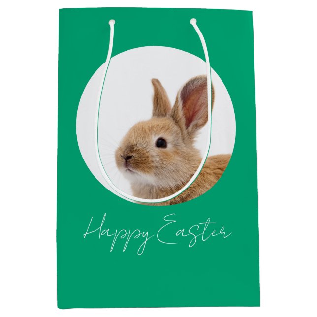 Sacola Para Presentes Média Happy Easter (Frente)