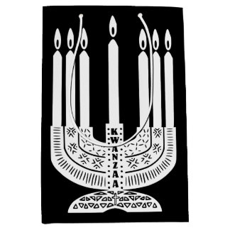 Sacola Para Presentes Média Happy Kwanzaa