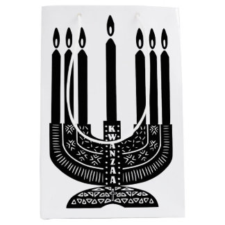 Sacola Para Presentes Média Happy Kwanzaa