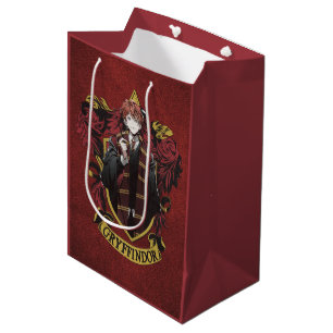 Sacola Para Presentes Média HARRY POTTER™ Anime Ron Weasley House Crest