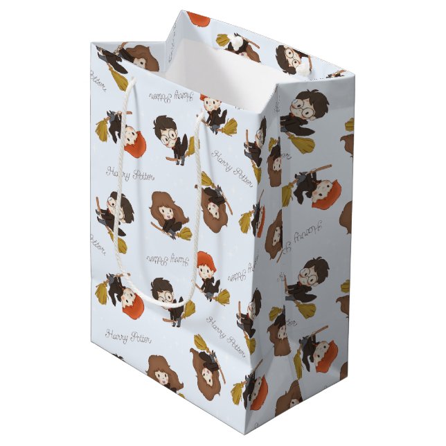 Sacola Para Presentes Média HARRY POTTER™ e Hogwarts Aniversário (Frente inclinada)