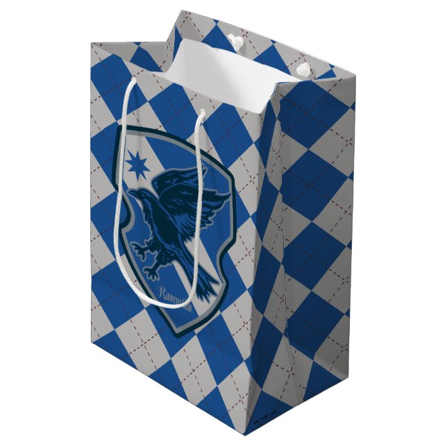 Sacola Para Presentes Média Harry Potter | Ravenclaw House Pride Crest (Frente inclinada)