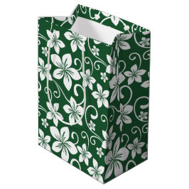 SACOLA PARA PRESENTES MÉDIA HAVAÍ AZUL (VERDE FLORESTA)