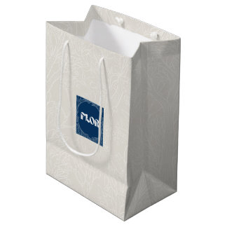 Sacola Para Presentes Média Heaven Ivory Florist Gift Bag