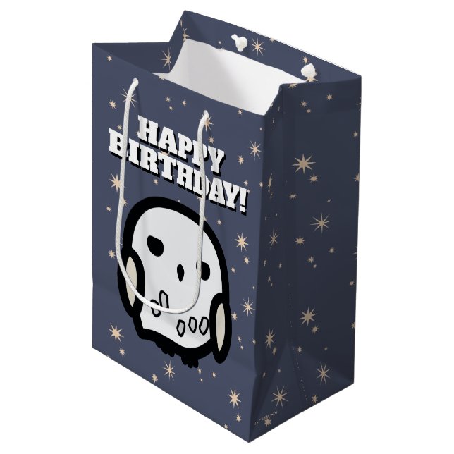 Sacola Para Presentes Média Hedwig Personagem de desenho animado Art (Frente inclinada)