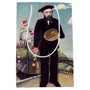 Sacola Para Presentes Média Henri Rousseau - Eu Próprio Retrato-Paisagem
