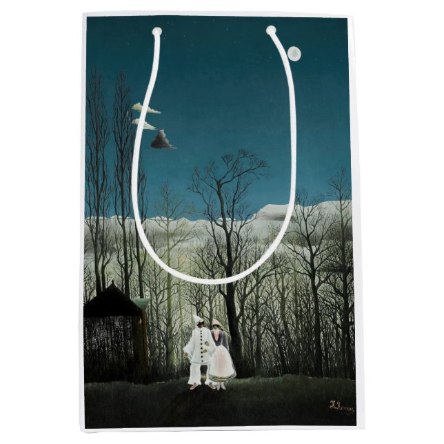 Sacola Para Presentes Média Henri Rousseau - Noite do Carnaval (Frente)