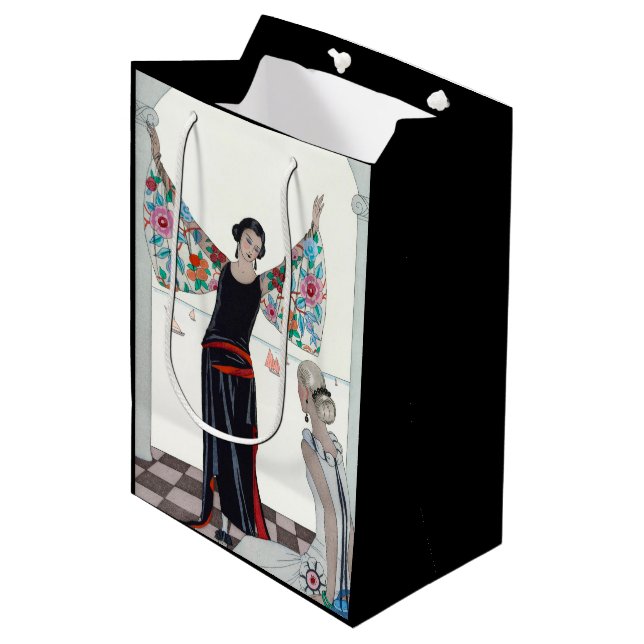 Sacola Para Presentes Média Here Are My Wings - George Barbier (Frente inclinada)