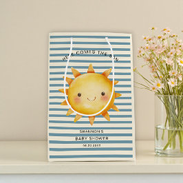 Sacola Para Presentes Média Here Comes the Son Baby Shower Bag