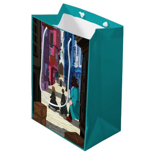 Sacola Para Presentes Média Hermione, HARRY POTTER™, & Hagrid em Diagon Alley (Frente inclinada)