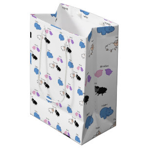 Sacola Para Presentes Média Hippo Birdies Two Ewes