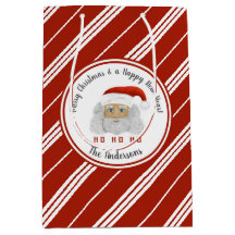 HO HO HO HO Santa Claus Red Lines Feliz Natal