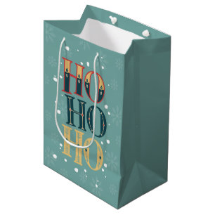 Sacola Para Presentes Média Ho Ho Ho Natal