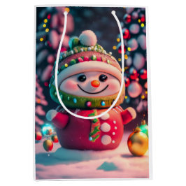 Sacola Para Presentes Média Holiday Cheer