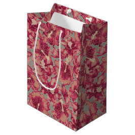 Sacola Para Presentes Média Holiday Hibiscus, Natal do Estilo Havaiano