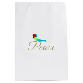 Sacola Para Presentes Média Holiday Little Bird  Messenger of Peace