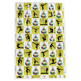 SACOLA PARA PRESENTES MÉDIA HOLLY JOLLY GYMNASTICS NATMAS