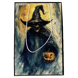 Sacola Para Presentes Média Horror Halloween Jack O Lantern Spooky Season