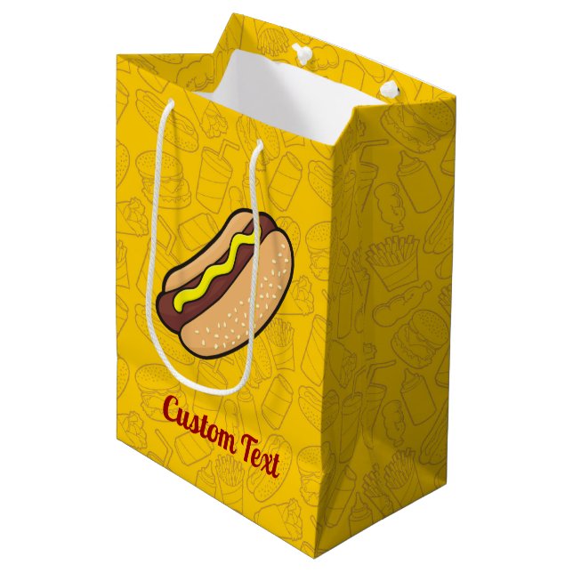 Sacola Para Presentes Média Hotdog Medium Gift Bag (Frente inclinada)