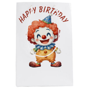 Sacola Para Presentes Média Humor de Circo de Palhaço