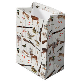 Sacola Para Presentes Média Hunting Wildlife Outdoorsman Pattern