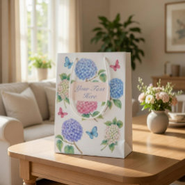 Sacola Para Presentes Média Hydrangea Gift Bag Personalizado