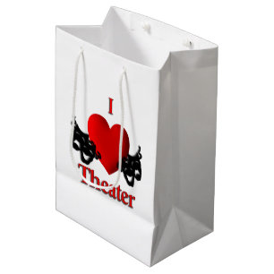Sacola Para Presentes Média I Heart Theater