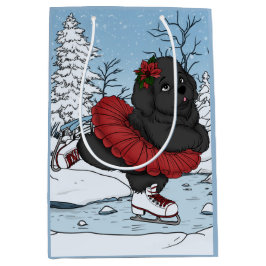 Sacola Para Presentes Média Icessionária Terra Nova Puppy Winter Wonderland