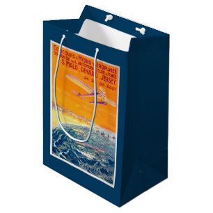 Sacola Para Presentes Média Ideia de planos do flutuador no poster do ar e da
