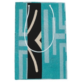 Sacola Para Presentes Média Ilha Caribe Africana de Luxo sofisticada