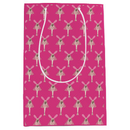 Sacola Para Presentes Média ilusima Ballerina Fairy Pink