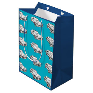 Sacola Para Presentes Média Ilustração 1957 clássica do carro do Bel Air de