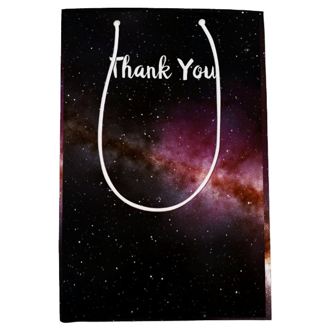 Sacola Para Presentes Média Imagem do universo (Frente)