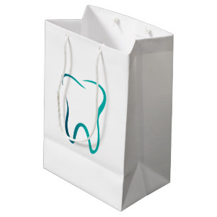 Sacola Para Presentes Média Imagem Médica de Dente Odontologia