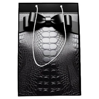 Sacola Para Presentes Média Impressão/Arco/Saco do Presente em Animais Pretos