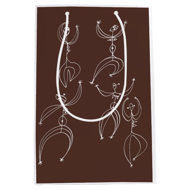 Sacola Para Presentes Média impressão de dança interpretativa (Frente)