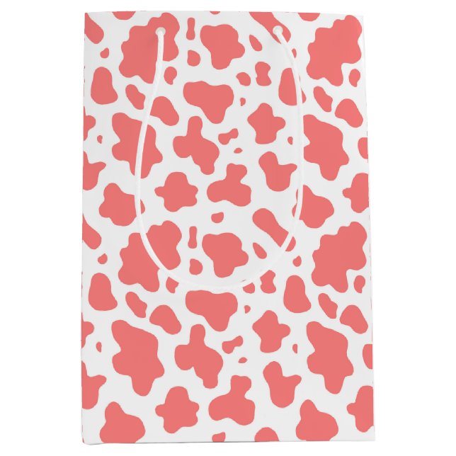 Sacola Para Presentes Média Impressão de Fazenda de campo (Frente)