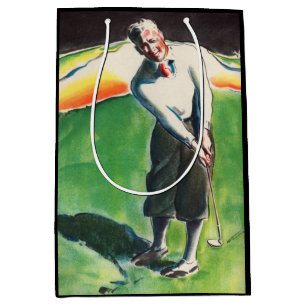 Sacola Para Presentes Média Impressão de golfe de 1934